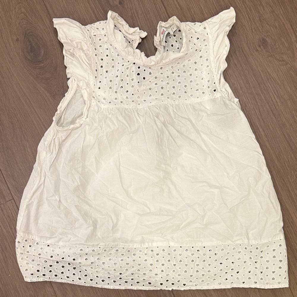 Vineyard Vines Ivory Eyelet Blouse